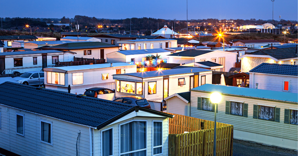 picture of several mobile homes